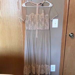 Forever 21 Sheer Nude Dress